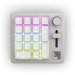 Teclado Numérico Glorious PC Master Race GMMK Wireless Numpad Fox Switches Gris