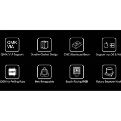 Teclado para Mac y Windows Keychron Q1 Knob ISO-ES Switch Gateron Pro Red