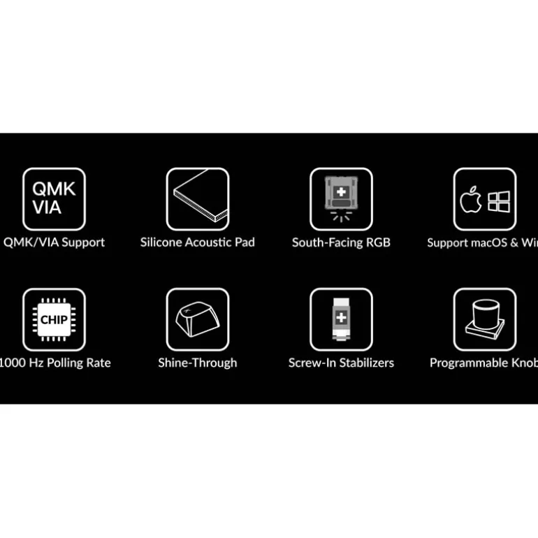 Teclado para Mac y Windows Keychron V6 ISO-ES RGB Hot-Swappable Switch K Pro Red