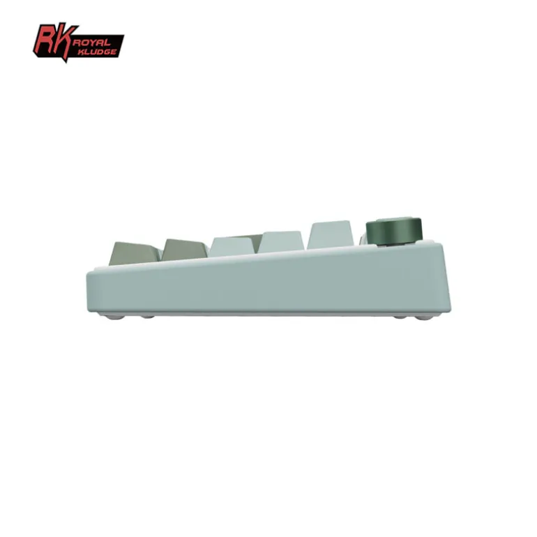 Teclado para Mac y Windows Royal Kludge RKR75 ISO-ES Hot-Swappable Switch Silver Speed Skycyan