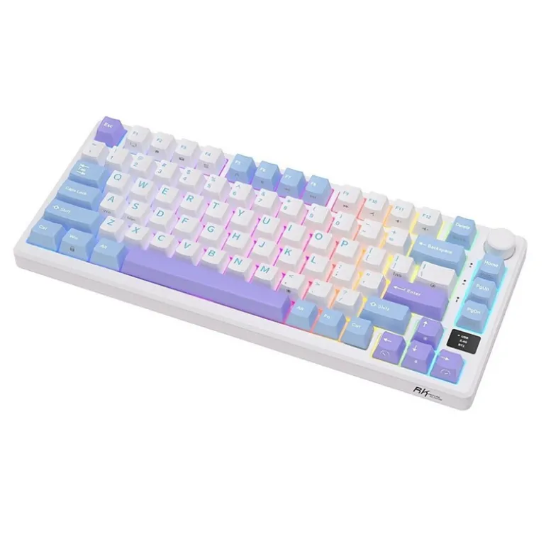 Teclado para Mac y Windows Royal Kludge RKS98 ISO-ES Hot-Swappable Switch Brown Wireless Light Cloud