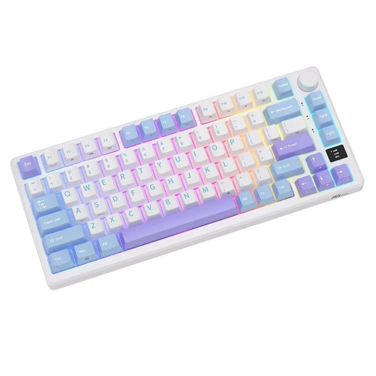 Teclado para Mac y Windows Royal Kludge RKS98 ISO-ES Hot-Swappable Switch Brown Wireless Light Cloud