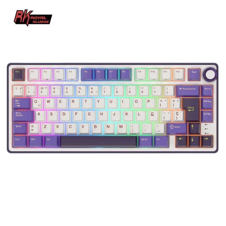 Teclado para Mac y Windows Royal Kludge RKS98 ISO-ES Hot-Swappable Switch Brown Wireless Blackberry