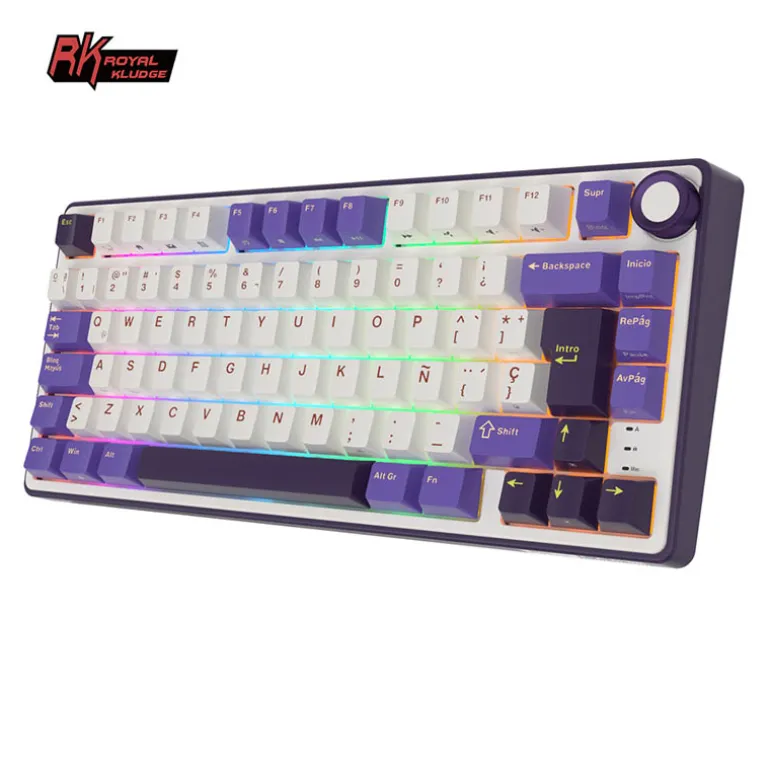 Teclado para Mac y Windows Royal Kludge RKS98 ISO-ES Hot-Swappable Switch Brown Wireless Blackberry