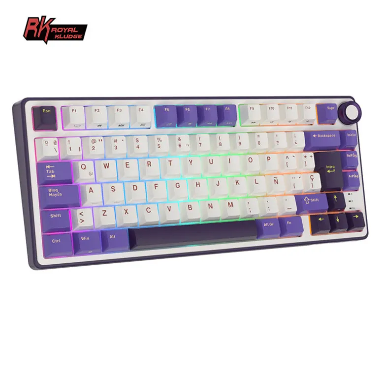 Teclado para Mac y Windows Royal Kludge RKS98 ISO-ES Hot-Swappable Switch Brown Wireless Blackberry