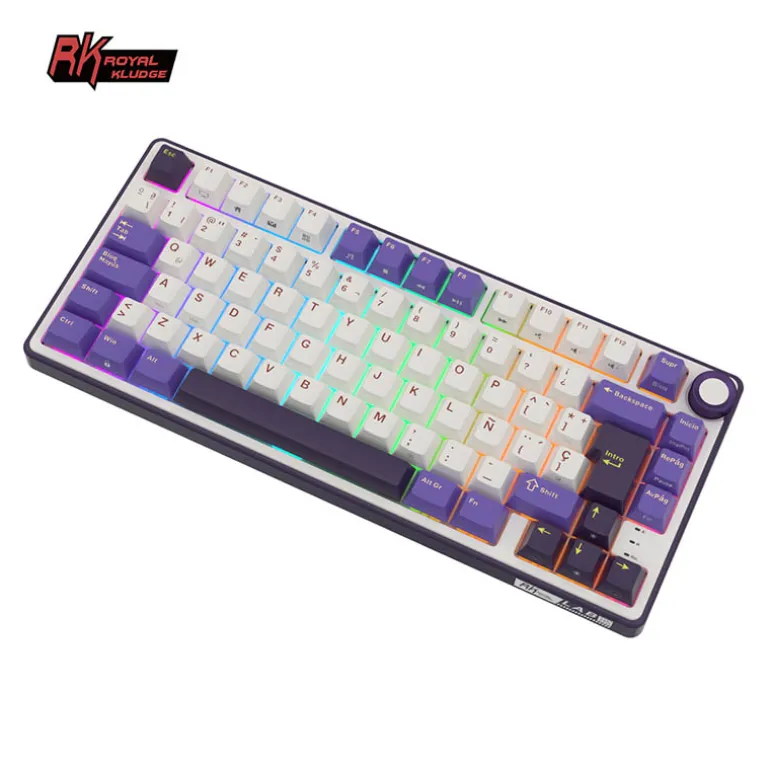 Teclado para Mac y Windows Royal Kludge RKS98 ISO-ES Hot-Swappable Switch Brown Wireless Blackberry