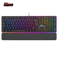 Teclado para Mac y Windows Royal Kludge RK96 ISO-ES Hot-Swappable Switch Brown Wireless Blanco