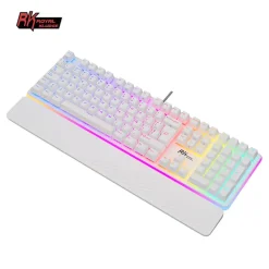 Teclado para Mac y Windows Royal Kludge RK918 ISO-ES RGB Switch Brown Blanco