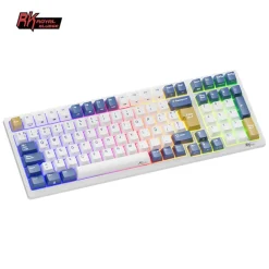 Teclado para Mac y Windows Royal Kludge RK918 ISO-ES RGB Switch Red White