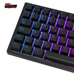 Teclado para Mac y Windows Royal Kludge RK84 ISO-ES Hot-Swappable Switch Red Wireless Negro