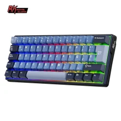 Teclado para Mac y Windows Royal Kludge RK98 ISO-ES Hot-Swappable Switch Brown Wireless Klein Blue