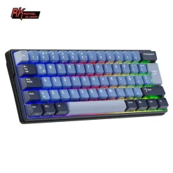 Teclado para Mac y Windows Royal Kludge RK98 ISO-ES Hot-Swappable Switch Brown Wireless Klein Blue