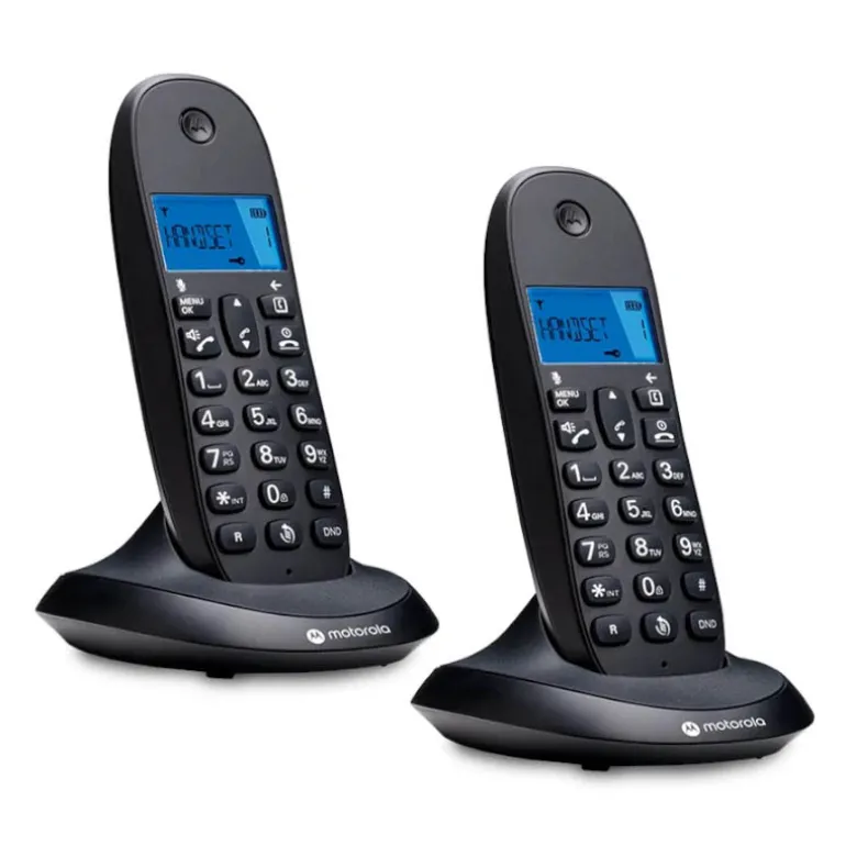Teléfono Fijo Motorola C1002 CB+ DECT Duo Negro