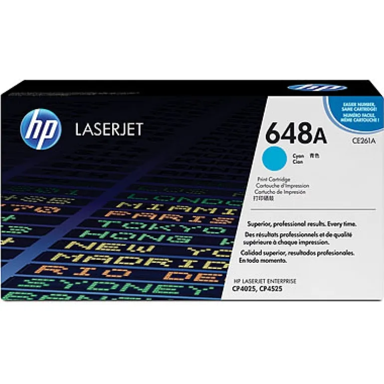 Tóner HP CE261A Nº 648A Cian