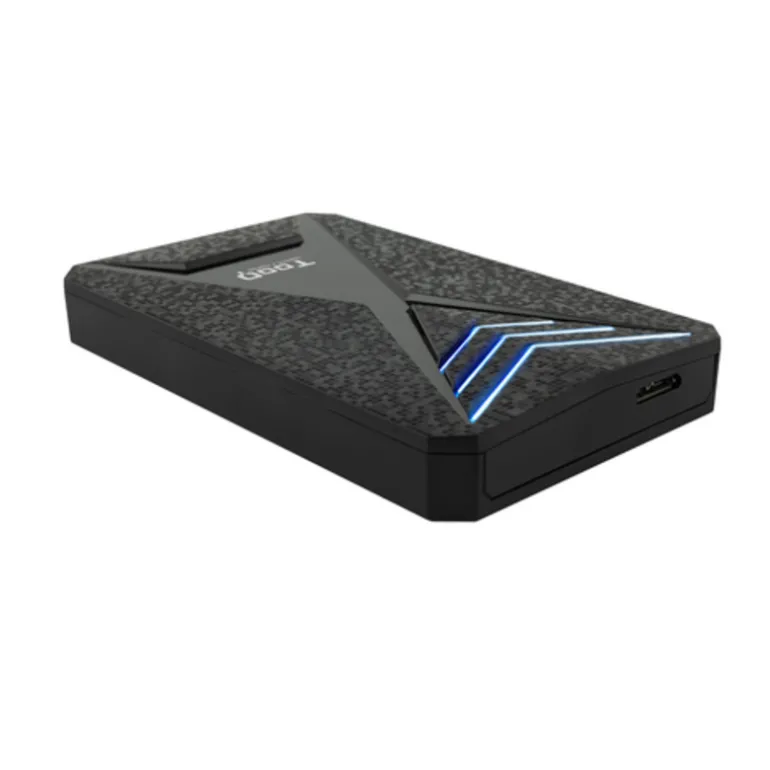 Tooq TQE-2550BL Gaming LED 2.5" SATA3 USB 3.0/3.1 Gen1 Azul - Carcasa Externa
