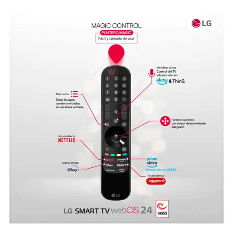 TV/Televisión LG QNED AI 43QNED80T6A 43" Smart TV QNED UHD 4K 60Hz HDMI 2.1 HDR