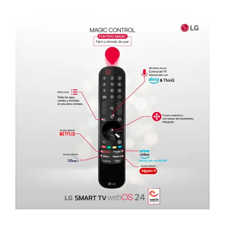 TV/Televisión LG QNED 55QNED80T6A 55" Smart TV QNED UHD 4K 60Hz HDMI 2.1 HDR