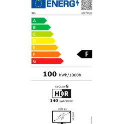 TV/Televisión TCL 65P755 65" LED UHD 4K HDMI 2.1 HDR10