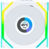 Ventilador Lian Li Uni Fan SL120 Wireless LCD ARGB Reverse Blade 120mm Blanco