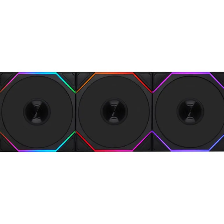 Ventilador Lian Li Uni Fan TL120 Wireless LCD ARGB Reverse Blade 120mm Negro