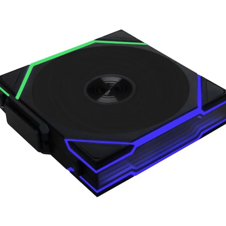 Ventilador Lian Li Uni Fan TL120 Wireless LCD ARGB Reverse Blade 120mm Negro