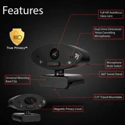 Webcam Arozzi Occhio True Privacy Ring Light